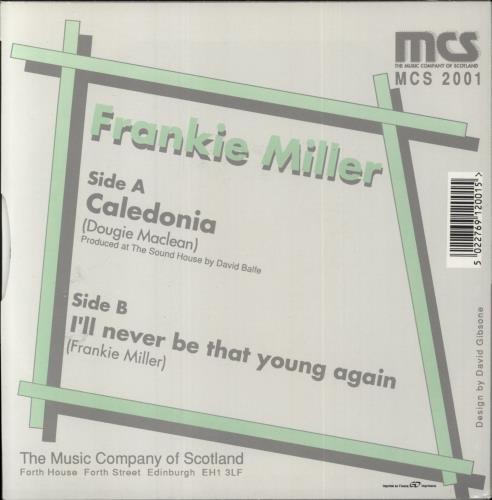 Frankie Miller (Rock) Caledonia 7" vinyl single (7 inch record / 45) UK FKM07CA709922