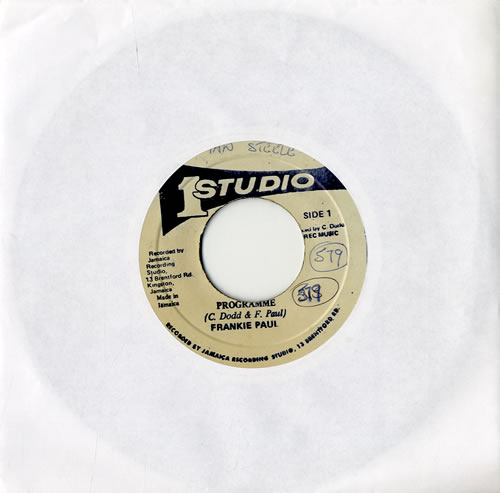 Frankie Paul Programme 7" vinyl single (7 inch record / 45) Jamaican FF707PR562456