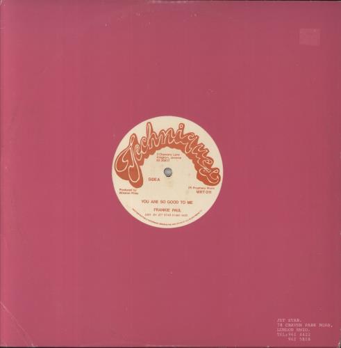 Frankie Paul You Are So Good To Me 12" vinyl single (12 inch record / Maxi-single) UK FF712YO860360