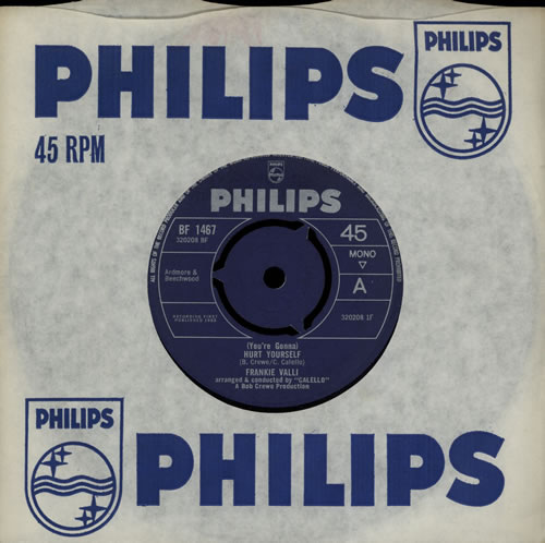 Frankie Valli [You're Gonna] Hurt Yourself 7" vinyl single (7 inch record / 45) UK FRV07YO570862