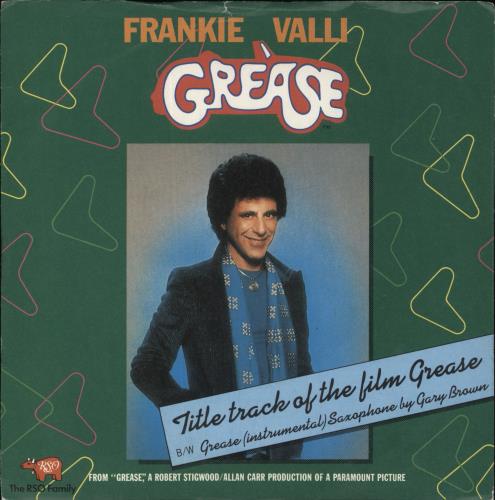 Frankie Valli Grease + UK P/s 7" vinyl single (7 inch record / 45) South African FRV07GR807962