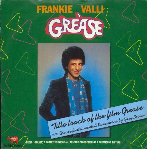 Frankie Valli Grease 7" vinyl single (7 inch record / 45) US FRV07GR770132