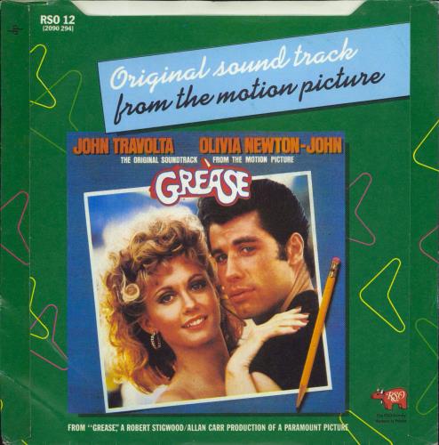 Frankie Valli Grease 7" vinyl single (7 inch record / 45) US FRV07GR770132