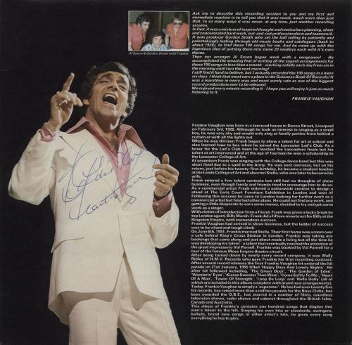 Frankie Vaughan 100 Golden Greats 2-LP vinyl record set (Double LP Album) UK KVU2LGO758704