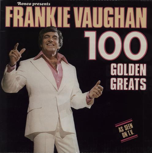 Frankie Vaughan 100 Golden Greats 2-LP vinyl record set (Double LP Album) UK KVU2LGO758704