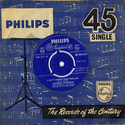Frankie Vaughan I Ain't Gonna Lead This Life 7" vinyl single (7 inch record / 45) UK KVU07IA555945