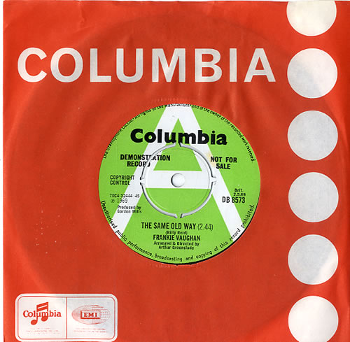 Frankie Vaughan The Same Old Way - A Label 7" vinyl single (7 inch record / 45) UK KVU07TH588733