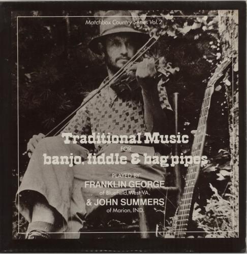 Franklin George Traditional Music For Banjo, Fiddle And Bagpipes vinyl LP album (LP record) UK 18ALPTR757863