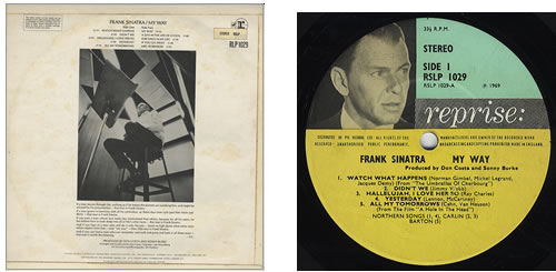 Frank Sinatra My Way - 1st UK vinyl LP album (LP record) (252087)