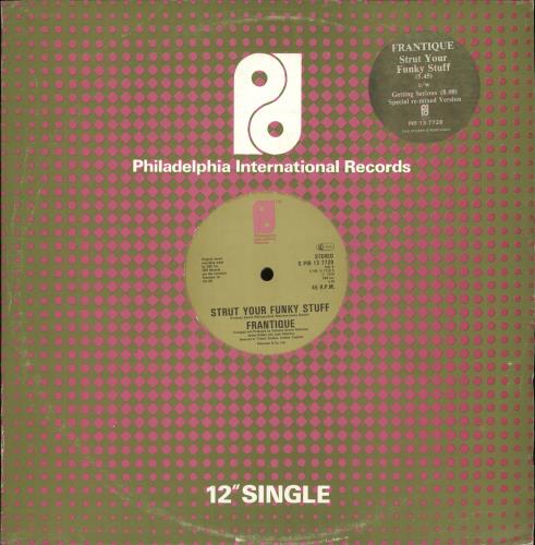 Frantique Strut Your Funky Stuff - Stickered 12" vinyl single (12 inch record / Maxi-single) UK FTQ12ST705536