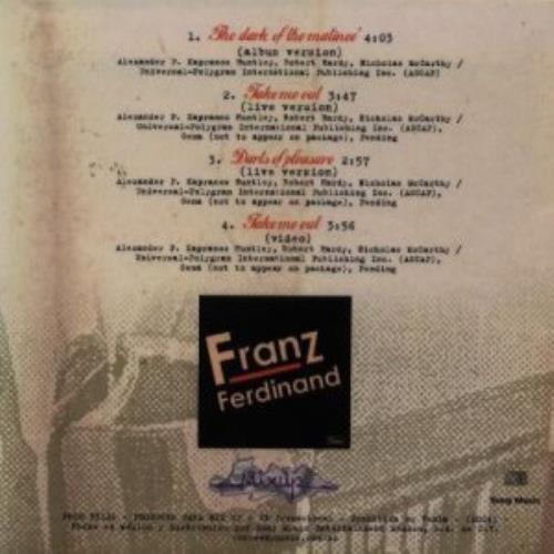 Franz Ferdinand Glasgow Rarity CD single (CD5 / 5") Mexican FNZC5GL318121