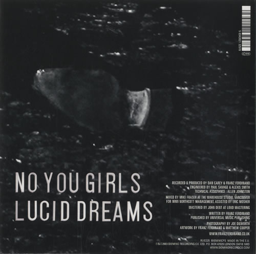 Franz Ferdinand No You Girls 7" vinyl single (7 inch record / 45) UK FNZ07NO464914