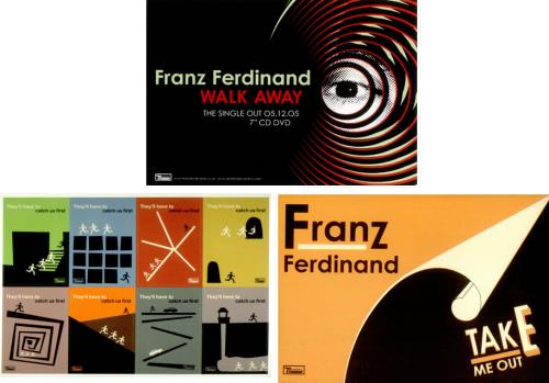 Franz Ferdinand Postcard Set handbill UK FNZHBPO422799
