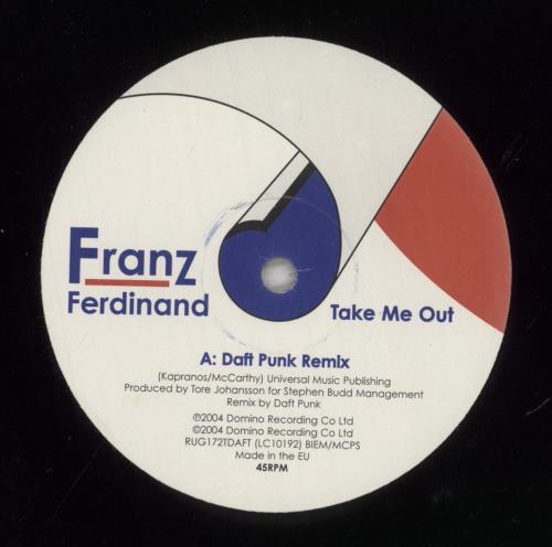 Franz Ferdinand Take Me Out - Daft Punk Remix 12" vinyl single (12 inch record / Maxi-single) UK FNZ12TA294537
