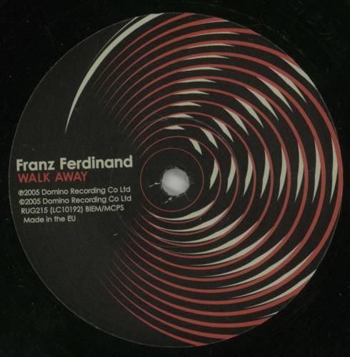 Franz Ferdinand Walk Away 7" vinyl single (7 inch record / 45) UK FNZ07WA342629