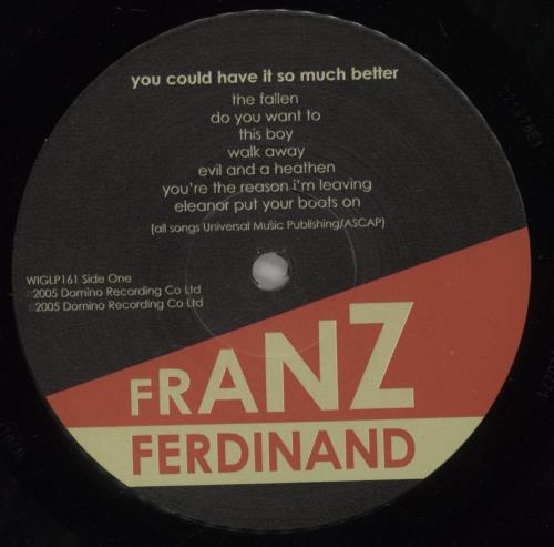 Franz Ferdinand You Could Have It So Much Better vinyl LP album (LP record) UK FNZLPYO336808