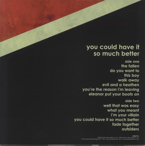 Franz Ferdinand You Could Have It So Much Better vinyl LP album (LP record) UK FNZLPYO336808
