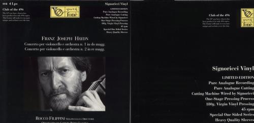 Franz Joseph Haydn Cello Concertos No. 1 in C Major & No. 2 in D Major - 180gm Vinyl 4-LP vinyl album record set Italian HJY4LCE879150