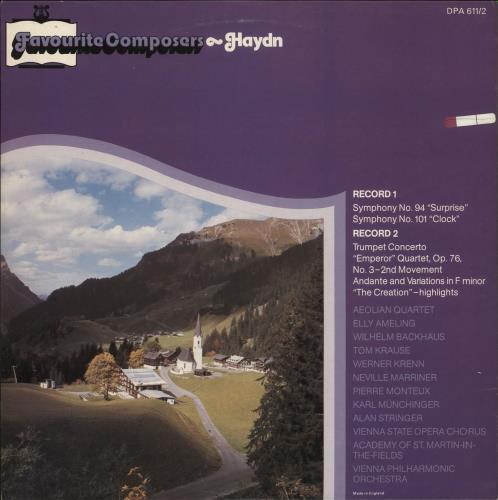 Franz Joseph Haydn Favourite Composers Haydn 2-LP vinyl record set (Double LP Album) UK HJY2LFA725974