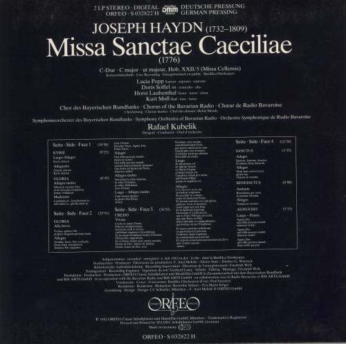 Franz Joseph Haydn Haydn: Missa Sanctae Caeciliae vinyl LP album (LP record) German HJYLPHA742895