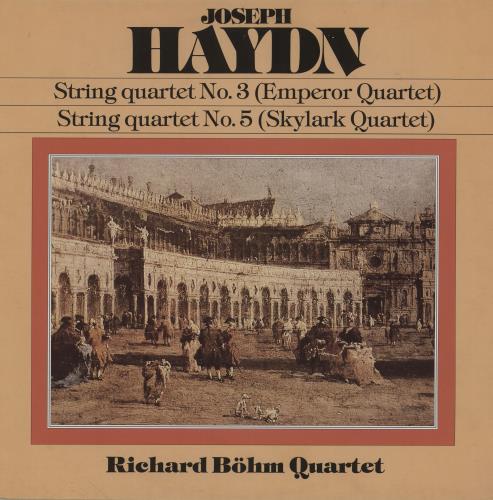 Franz Joseph Haydn String Quartet No. 3 (Emperor), No. 5 (Skylark) vinyl LP album (LP record) German HJYLPST759305