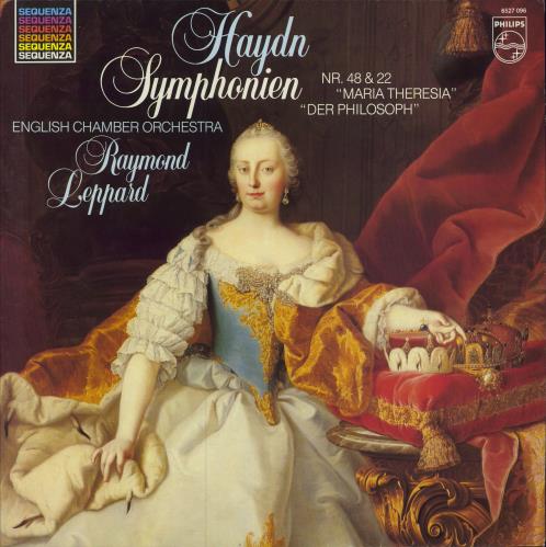 Franz Joseph Haydn Symphonien Nr. 48 "Maria Theresia" & Nr. 22 "Der Philosoph" vinyl LP album (LP record) Dutch HJYLPSY780133