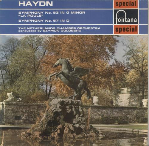 Franz Joseph Haydn Symphony No. 83 in G Minor "La Poule" / Symphony No. 57 in D vinyl LP album (LP record) UK HJYLPSY711410