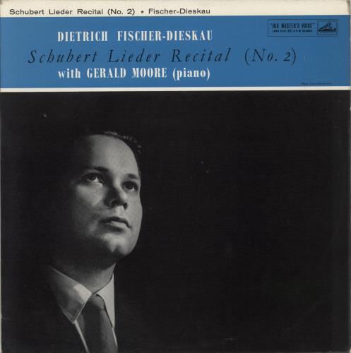 Franz Schubert Lieder Recital (No. 2) vinyl LP album (LP record) UK FT2LPLI878517