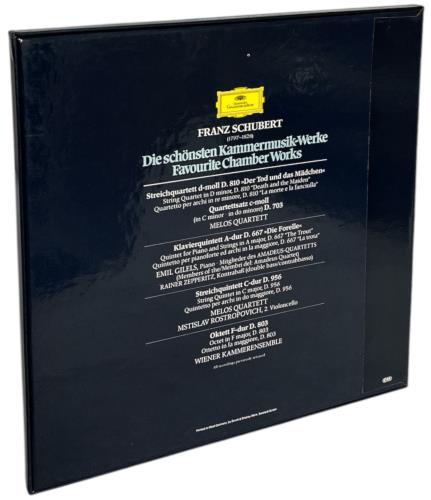 Franz Schubert Schubert: Die Schonsten Kammermusik-Werke, Favourite Chamber Works Vinyl Box Set German FT2VXSC857887
