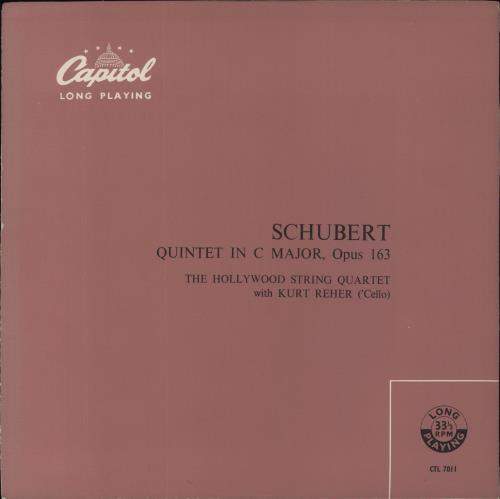 Franz Schubert Schubert: Quintet In C Major, Opus 163 vinyl LP album (LP record) UK FT2LPSC862220
