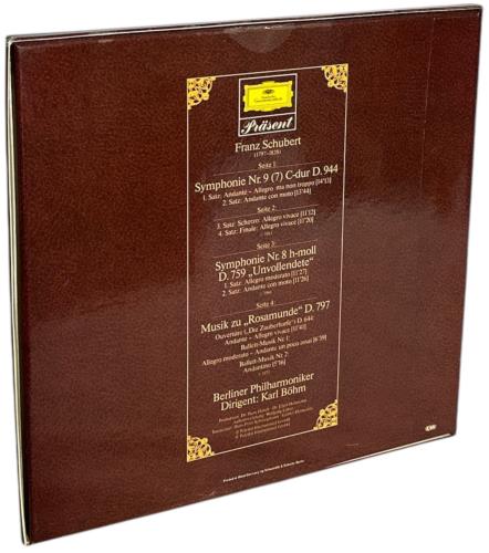 Franz Schubert Schubert: Symphonien Nr. 8 "Unvollendete" & Nr. 9 "Die Gro�e" / Musik Zu "Rosamunde" Vinyl Box Set German FT2VXSC858507