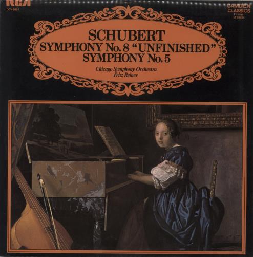 Franz Schubert Schubert: Symphony No. 8 "Unfinished" / Symphony No. 5 vinyl LP album (LP record) UK FT2LPSC869084