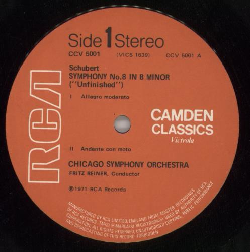 Franz Schubert Schubert: Symphony No. 8 "Unfinished" / Symphony No. 5 vinyl LP album (LP record) UK FT2LPSC869084