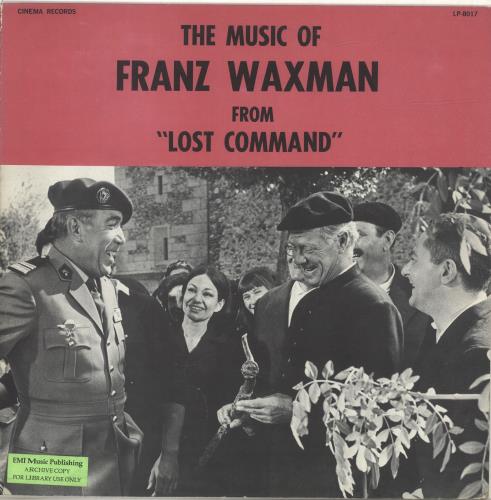 Franz Waxman Lost Command vinyl LP album (LP record) US FF3LPLO693253