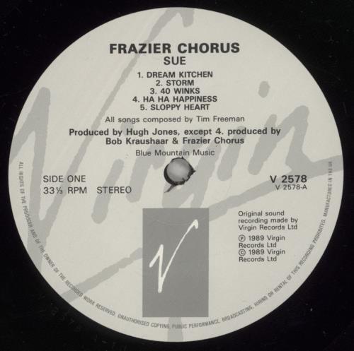 Frazier Chorus Sue vinyl LP album (LP record) UK FZCLPSU266820
