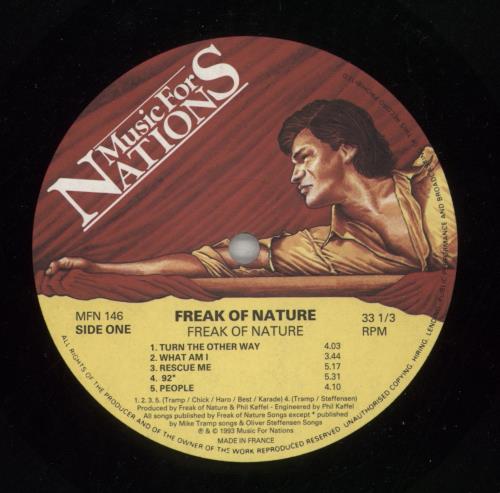 Freak Of Nature Freak Of Nature vinyl LP album (LP record) UK FBNLPFR869719