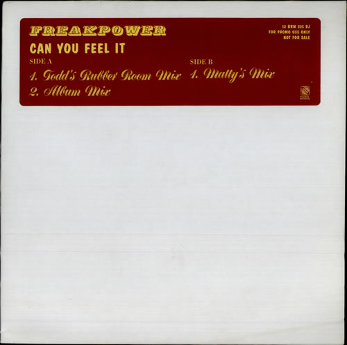 Freak Power Can You Feel It 12" vinyl single (12 inch record / Maxi-single) UK FRP12CA518598