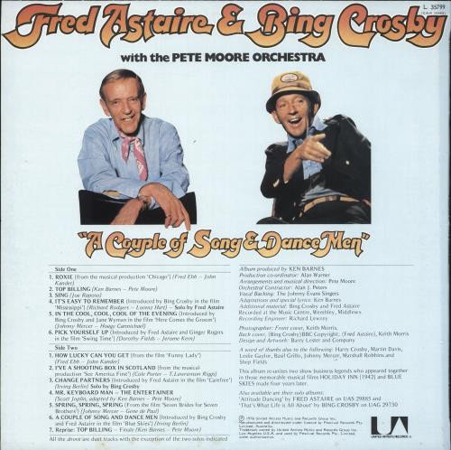Fred Astaire A Couple Of Song And Dance Men vinyl LP album (LP record) Australian FAQLPAC724726