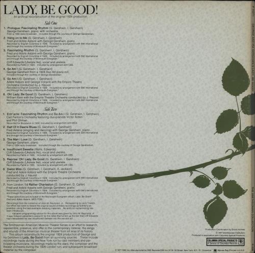 Fred Astaire Lady Be Good! vinyl LP album (LP record) US FAQLPLA763663