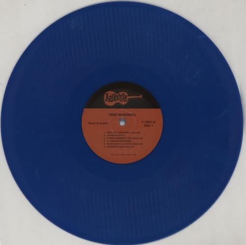 Fred McDowell Delta Blues - Blue vinyl vinyl LP album (LP record) US MF0LPDE752217