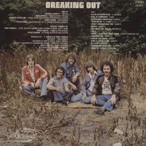 Freddie & The Dreamers Breaking Out - Autographed vinyl LP album (LP record) UK F&DLPBR761081