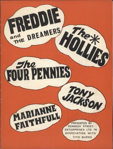 Freddie & The Dreamers Tour Programme tour programme UK F&DTRTO642456