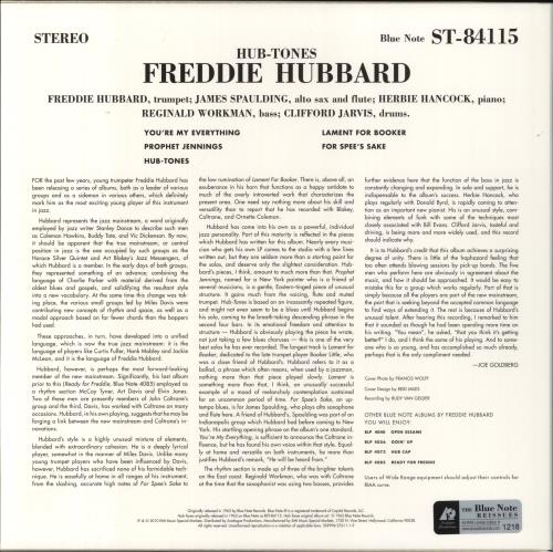 Freddie Hubbard Hub-Tones vinyl LP album (LP record) US FBHLPHU842507
