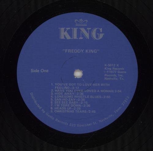 Freddie King Freddie King vinyl LP album (LP record) US FDKLPFR659949