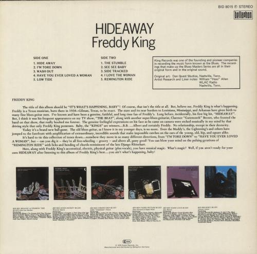 Freddie King Hide Away vinyl LP album (LP record) German FDKLPHI497733