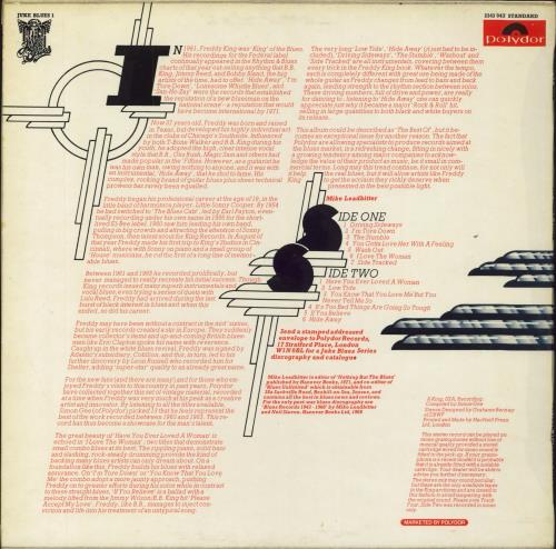 Freddie King His Early Years vinyl LP album (LP record) UK FDKLPHI795702