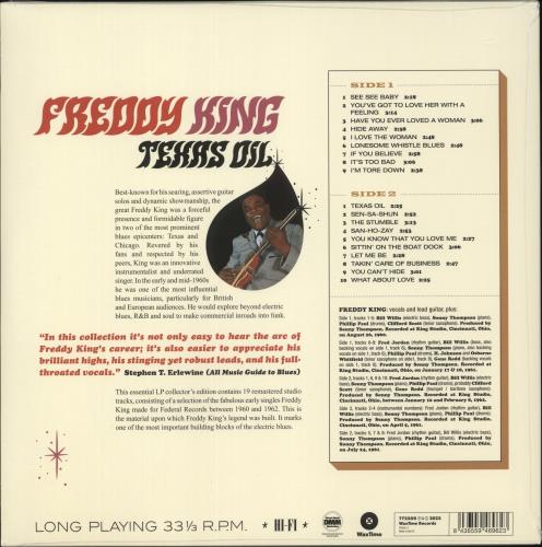 Freddie King Texas Oil: Federal Recordings 1960-1962 - 180 Gram Vinyl - Sealed vinyl LP album (LP record) UK FDKLPTE880806