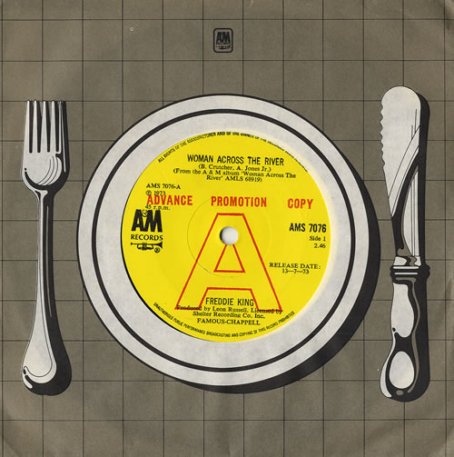 Freddie King Woman Across The River 7" vinyl single (7 inch record / 45) UK FDK07WO480063