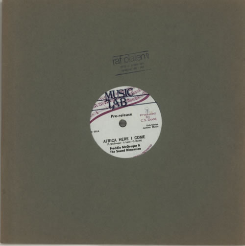 Freddie McGregor Africa, Here I Come 10" vinyl single (10 inch record) US FD-10AF587578