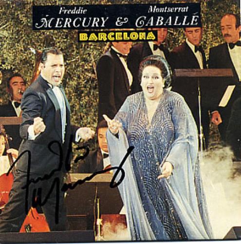 Freddie Mercury Barcelona - AUTOGRAPHED memorabilia UK MERMMBA319551